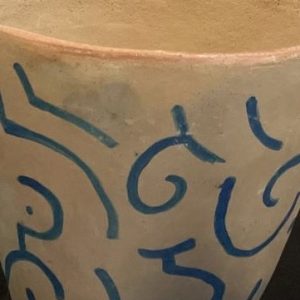 Grote Indiaanse Kom/ Prapi Blauwe Tekens (middelmaat)
